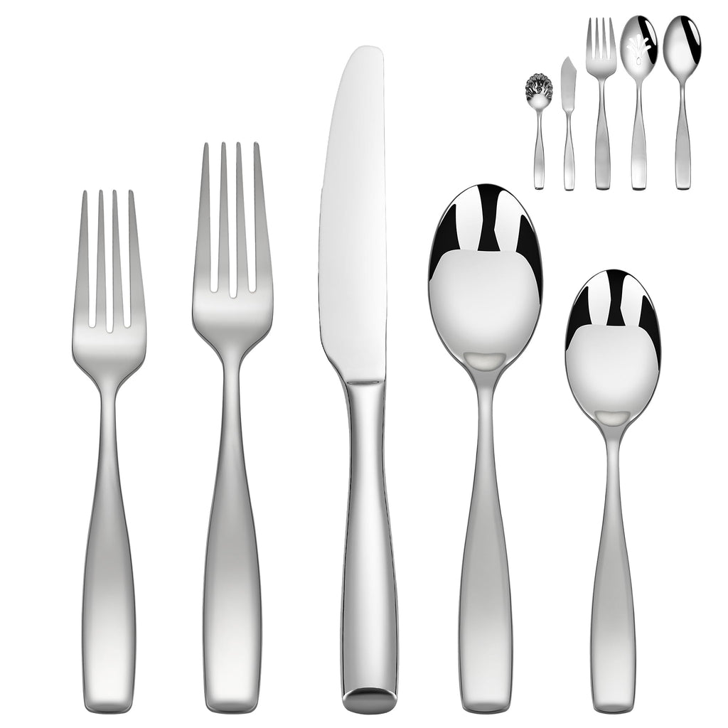 60 Piece Silverware Set for 12, 18/10 Stainless Steel Heavy Flatware Set
