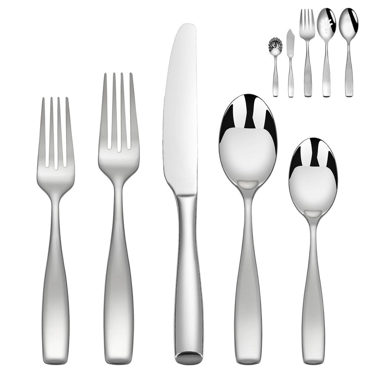 60 Piece Silverware Set for 12, 18/10 Stainless Steel Heavy Flatware Set