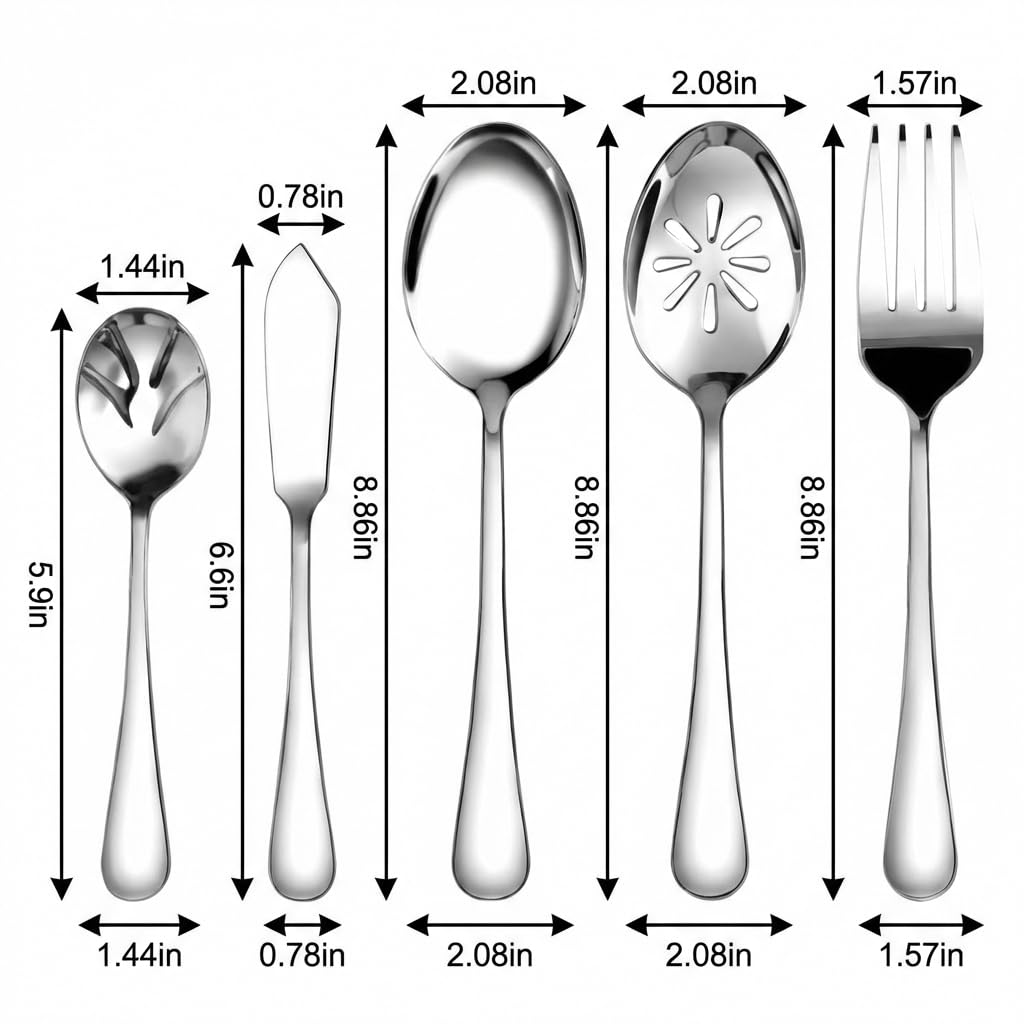 Silverware Set for 12, 60 Piece Boston Style Stainless Steel Flatware Set