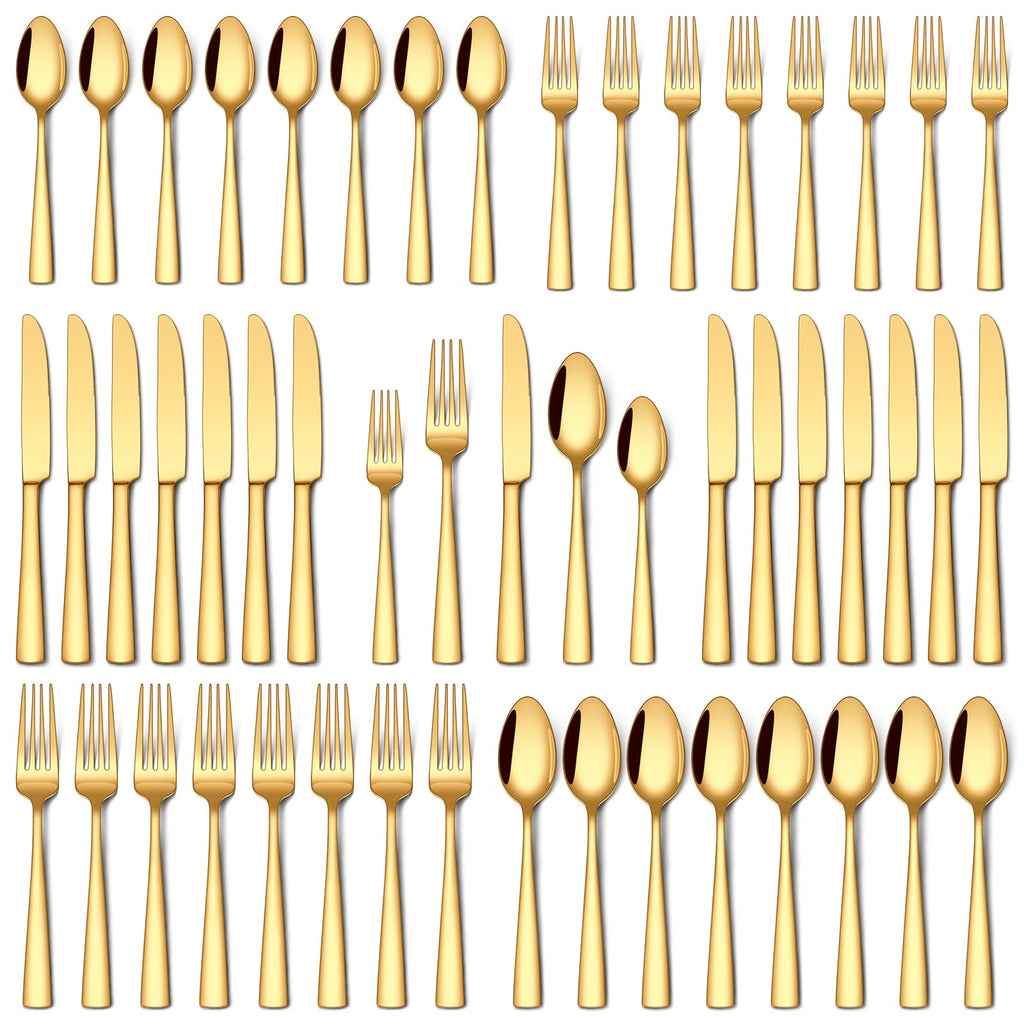 Stapava 20 Piece Silverware Set, Food-Grade Stainless Steel Flatware Sets for 4 Mirror Polished Cutlery Utensil Sets Include Dinner Knives Spoons and Forks Set Dishwasher Safe for Home Restaurant
