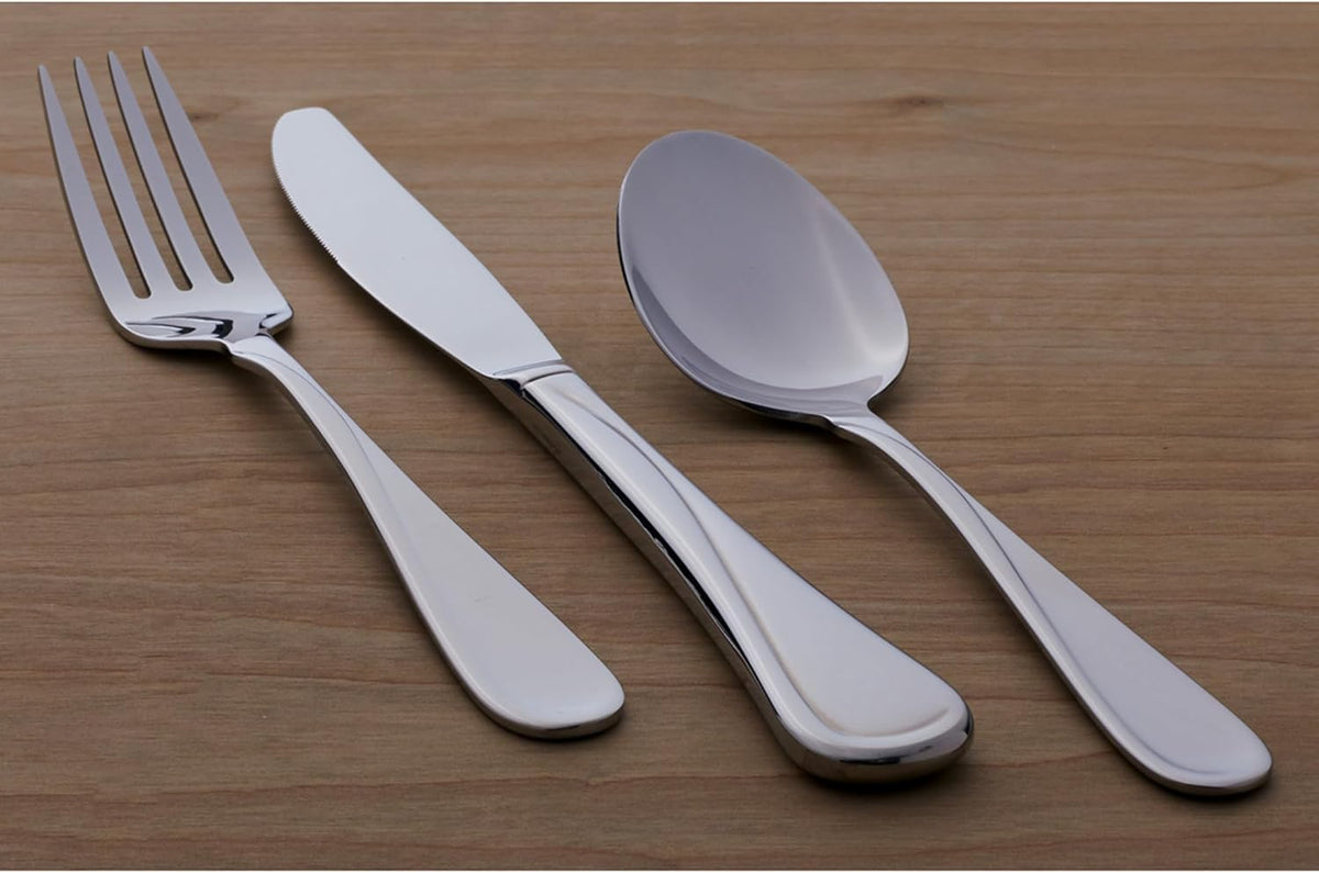 Oneida Flatware Flight Silver 18/0 Silverware Set for 12, (65-Piece)