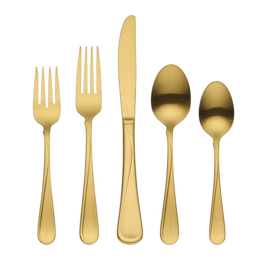 Oneida Flatware Flight Silver 18/0 Silverware Set for 12, (65-Piece)