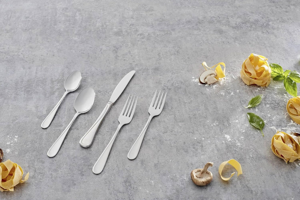 Oneida Flatware Flight Silver 18/0 Silverware Set for 12, (65-Piece)